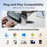 SSK Unidad Flash USB 256GB SSD Externa, TLC NAND Unidad de Estado S...