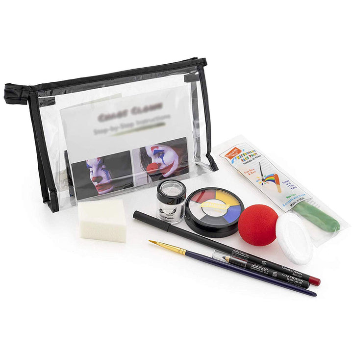 Graftobian Kit de maquillaje de payaso del caos, juego completo de...