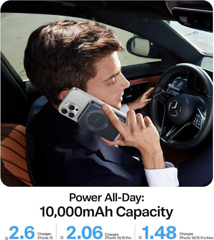 TORRAS - Cargador portátil compatible con MagSafe de 10,000 mAh, ce...