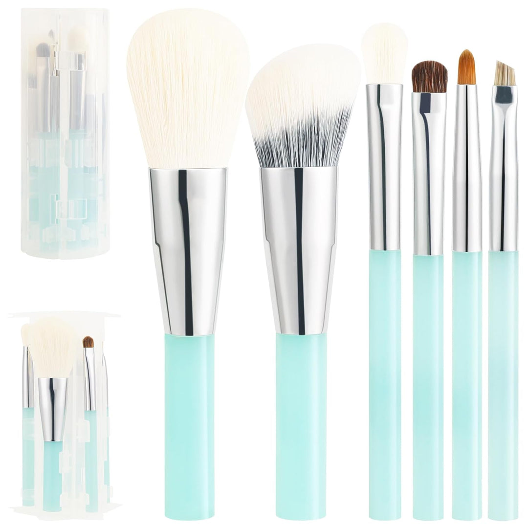 Docolor Juego de brochas de maquillaje de 6 piezas para viajes, jue...