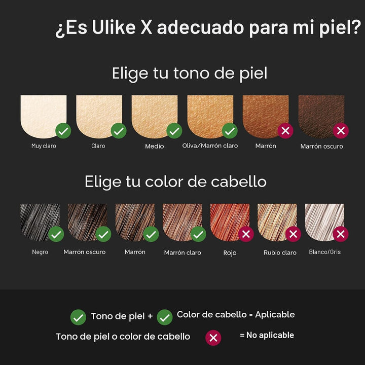 Ulike Dispositivo de depilación X IPL, depilación láser con enfriam...