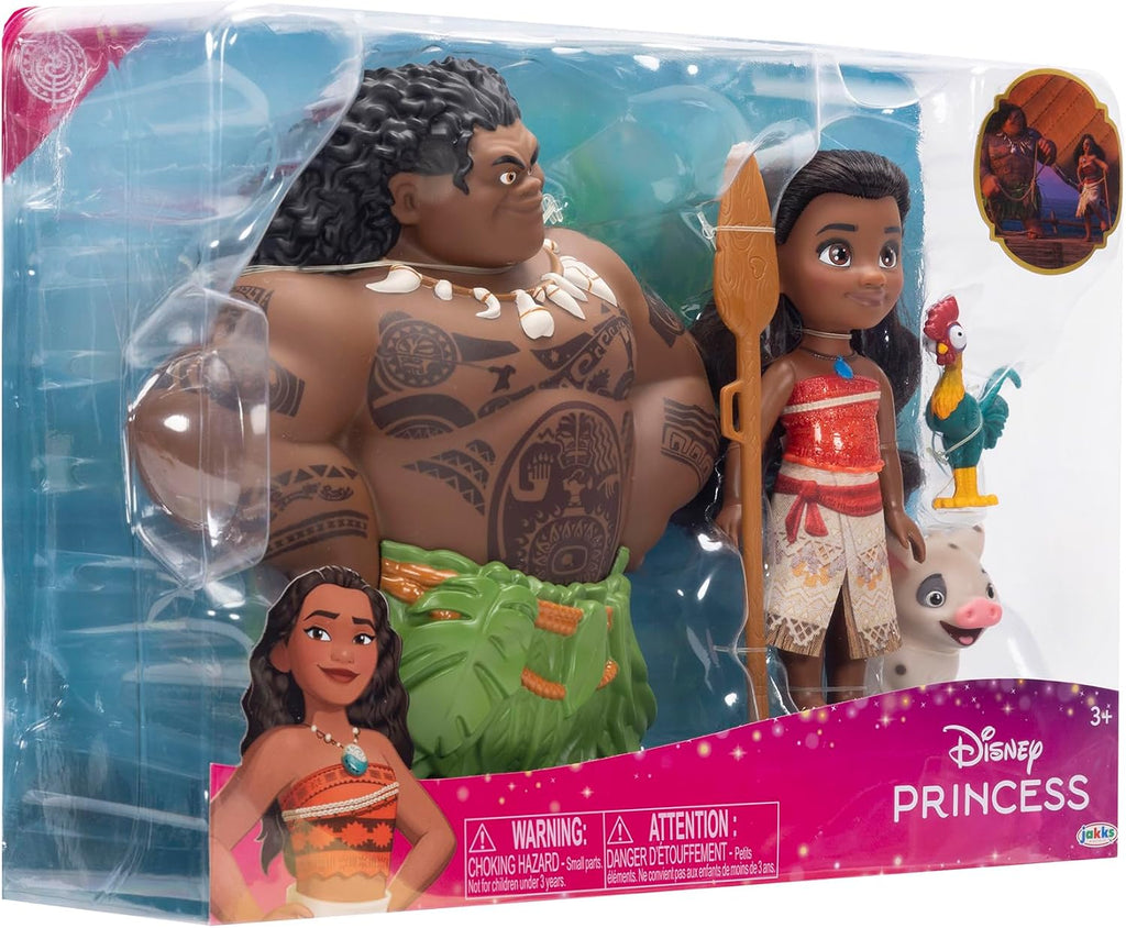 Disney Princess Set de regalo de muñecas pequeñas Moana & Maui