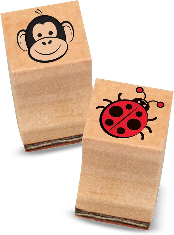 Juego de sellos de madera Melissa &amp; Doug Favorite Things, 26 se...