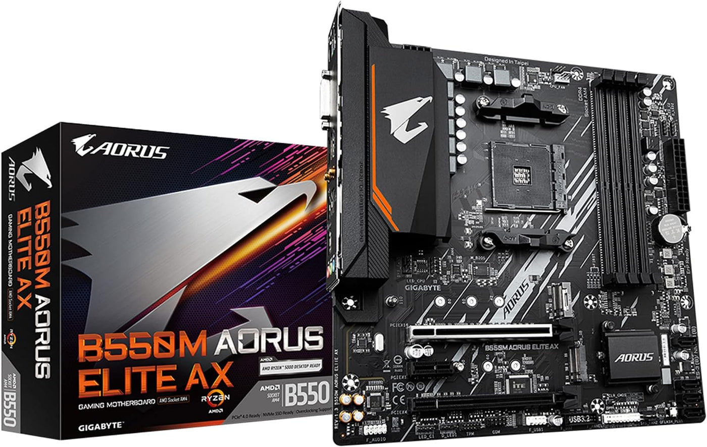GIGABYTE B550M AORUS Elite AX (rev 1.3) Placa base, soporta procesa...