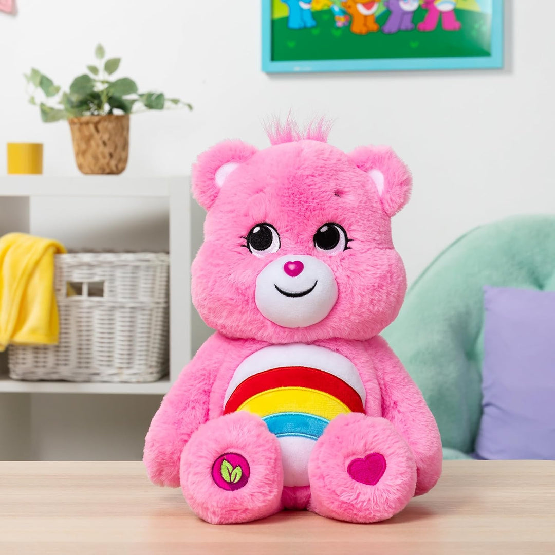 Care Bears Peluche Cheer Bear de 14" - Tamaño Mediano - Peluche...