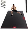 HAPBEAR Alfombrilla de Ejercicio Extra Grande-7'x5'/6'x8'/6'x9'/6'x10'/6'x12'x8mm(1/3 pulgada), Antideslizante, Ultra Duradera, Colchonetas Gruesas de Entrenamiento para Gimnasio en Casa, Suelo