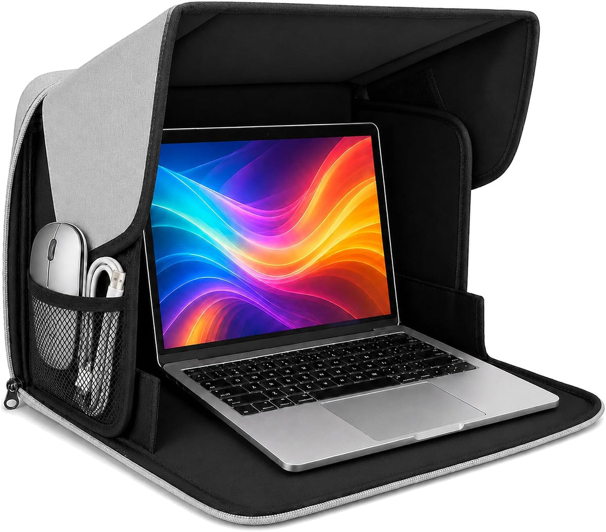 Parasol para laptop actualizado 2026 para trabajar al aire libre, s...