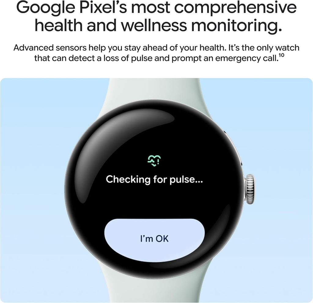 Google Pixel Watch 5 (1.614 in) - Reloj inteligente Android - Obsidiana