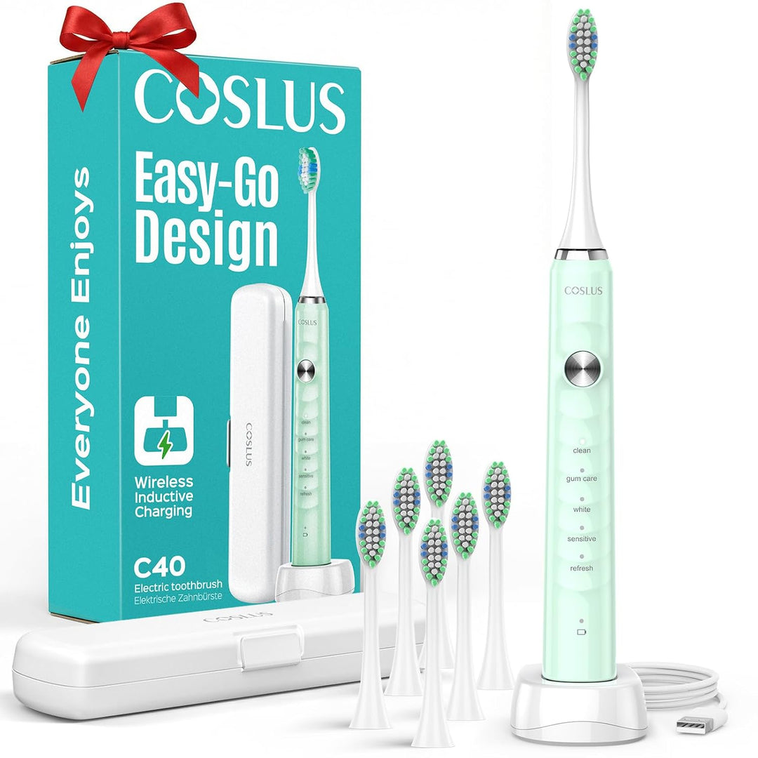 Cepillo de dientes eléctrico sónico COSLUS C40 para adultos, 47000V...
