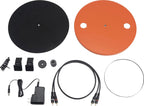 JBL Spinner BT - Bluetooth con tocadiscos AptX-HD™, componentes, portacápsula extraíble, bandeja de aluminio y transmisión por correa, cartucho de imán móvil preinstalado (negro)