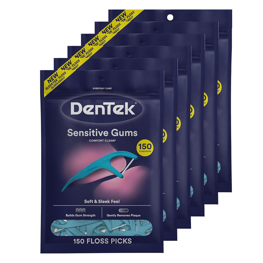 DenTek Comfort Clean - Púas de hilo dental para encías sensibles, c...