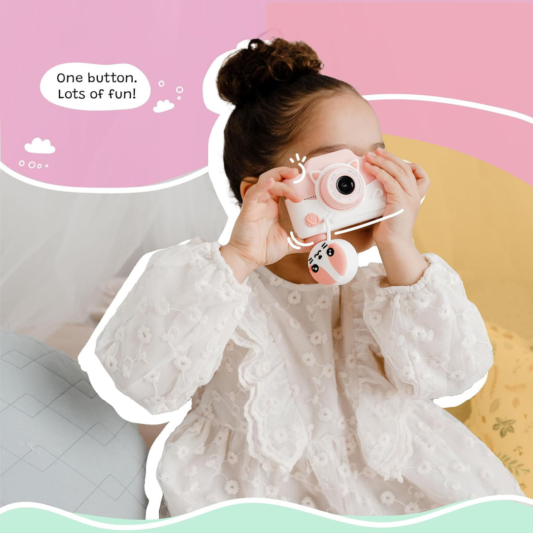 Kidamento - Cámara digital y videocámara para niños con pantalla tá...