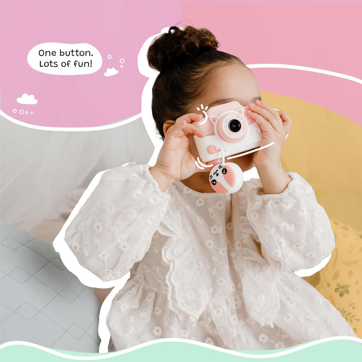 Kidamento - Cámara digital y videocámara para niños con pantalla tá...