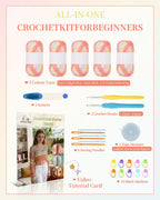 Aeelike Kit de ganchillo para adultos,Mujer Crochet Coverup,Hilo de algodón