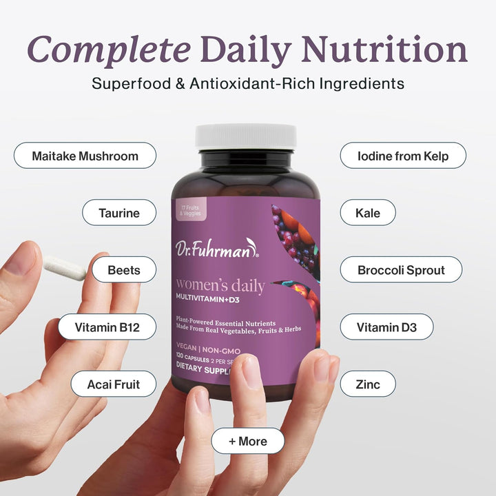 Dr. Fuhrman Multivitamínico de suministro de 2 meses para mujeres +...