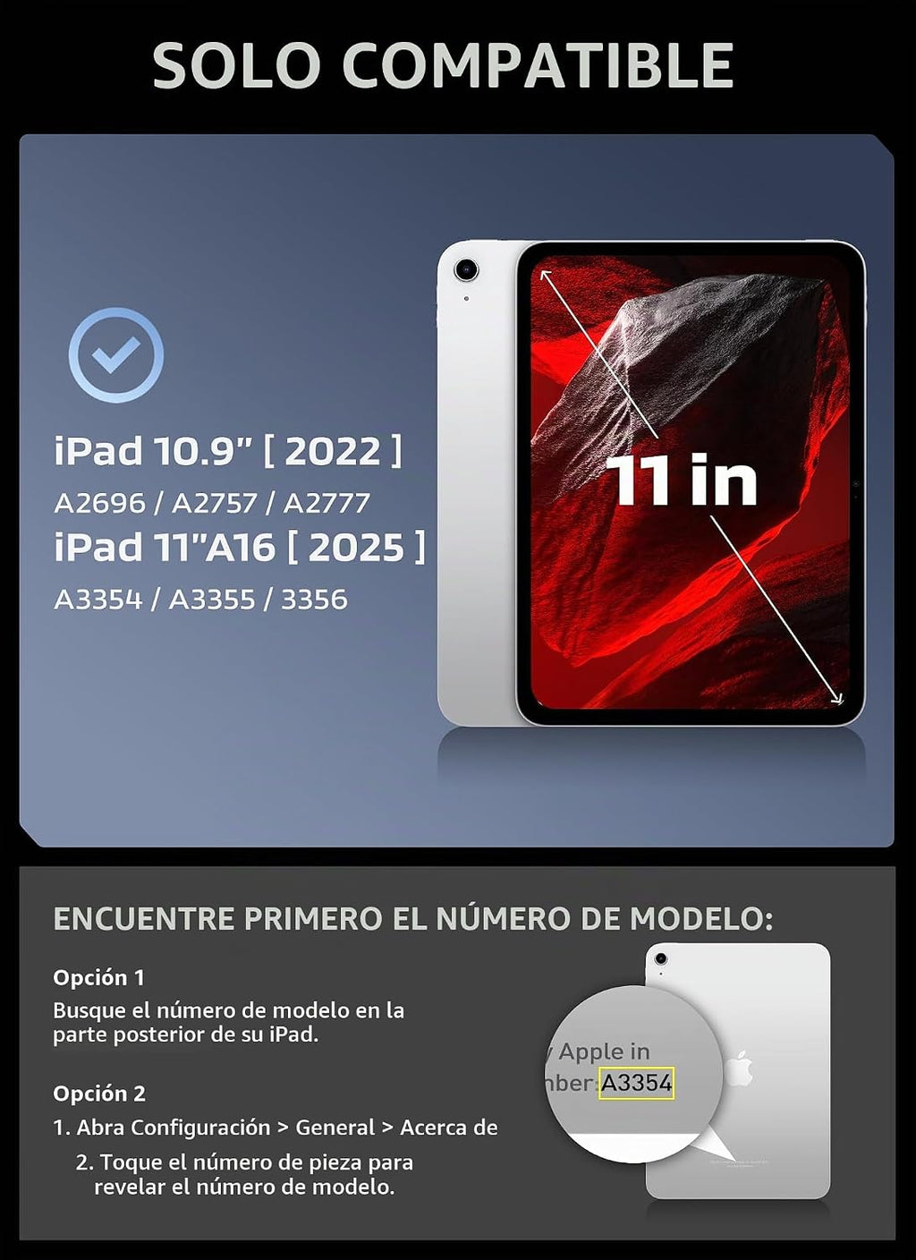 SUPCASE Funda para iPad de 10ª/11ª generación A16 de 10.9/11 pulgadas 2022