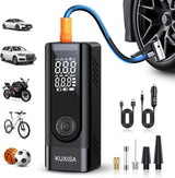 KUXISA Compresor de aire portátil para inflador de neumáticos, comp...