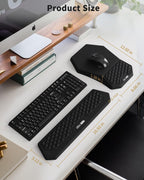 Juego de alfombrilla ergonómica para mouse con reposamuñecas y