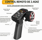 Mini coche RC 1/43 con giroscopio, coche RC 4WD totalmente proporcional, control remoto 2.4GHz de grado hobby, modelo RTR, alta velocidad 20+ km/h para aficionados, niños y adultos (plateado)