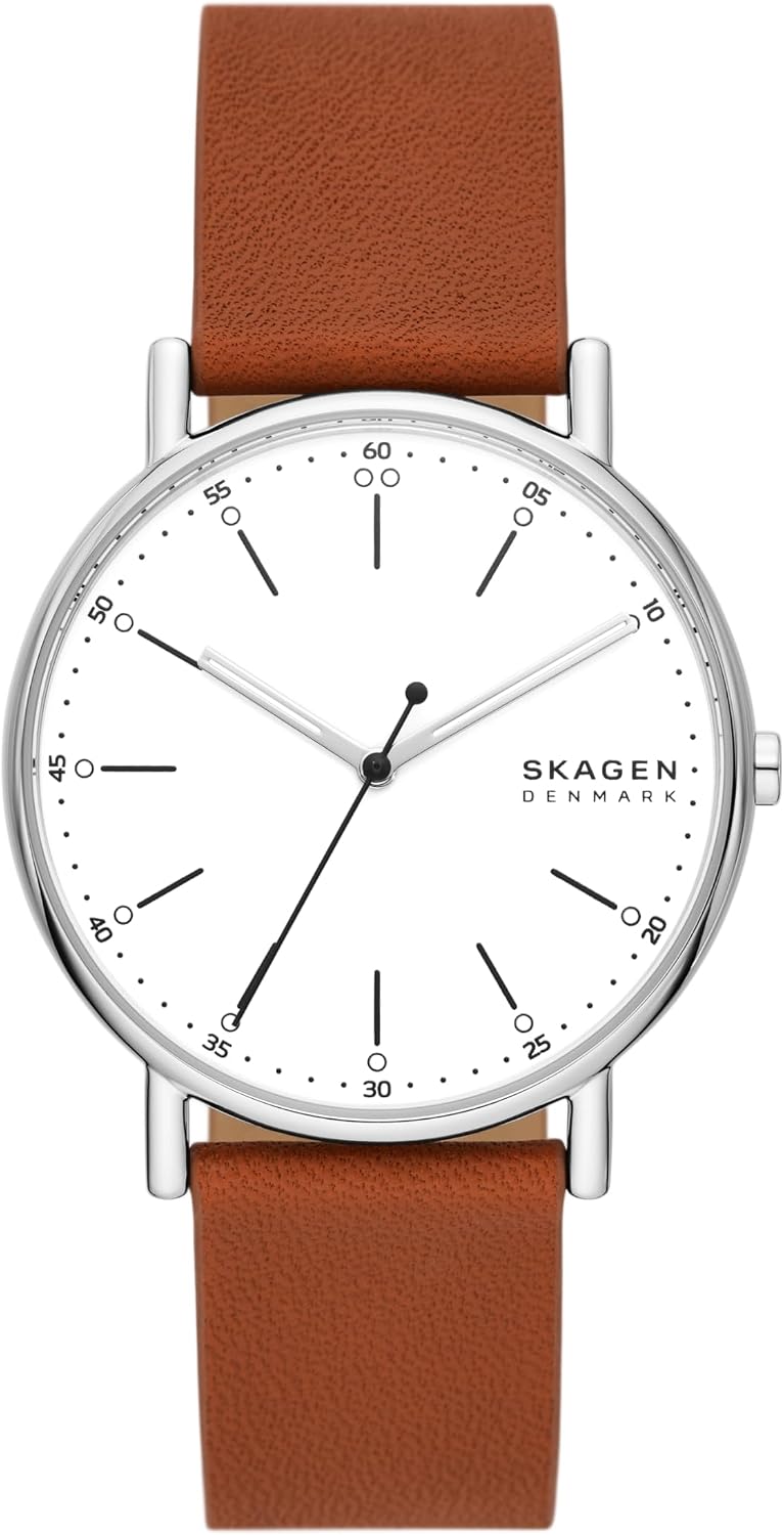 Skagen Signatur - Reloj minimalista de acero inoxidable para hombre