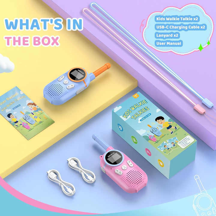 MOICO Juguetes para niños y niñas de 3 a 12 años, Walkie Talkies re...