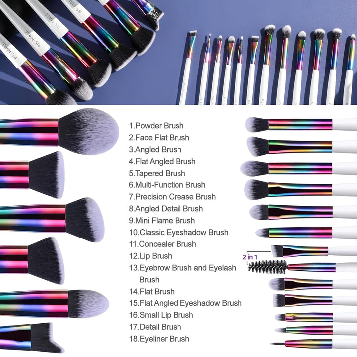 BS-MALL Pinceles de maquillaje Kit de herramientas de maquillaje Pr...