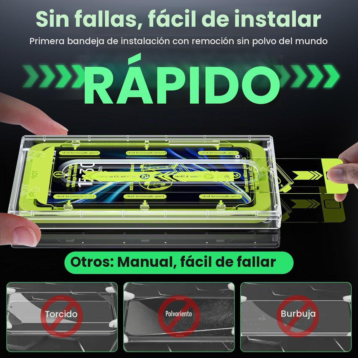 WSKEN para Samsung Galaxy S25 Ultra Protector de Pantalla - Amigable con la funda