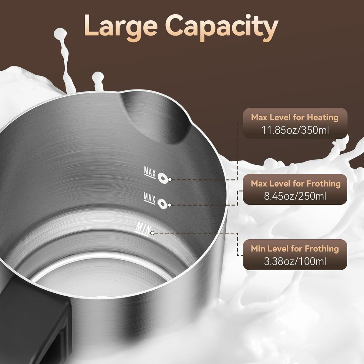 Espumador de leche y vaporizador, espumadores de leche eléctricos