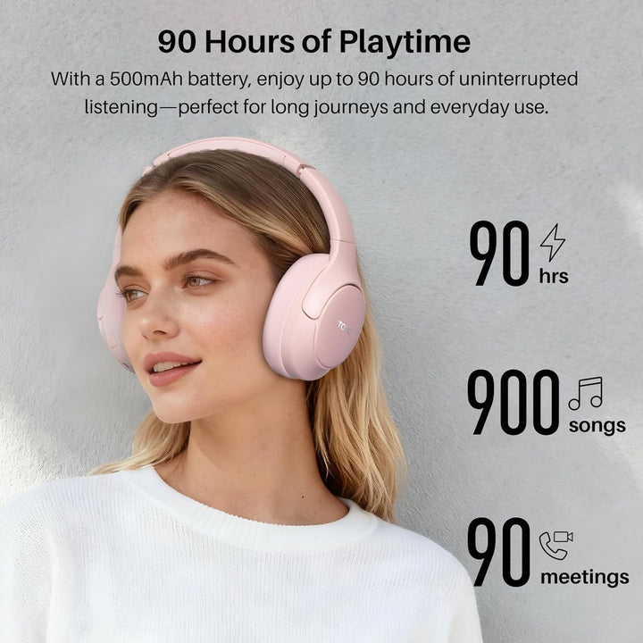 TOZO Auriculares híbridos HT3 con cancelación de ruido, batería de...