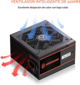 ARESGAME Fuente de alimentación AGV Series 650W, certificado 80 Plu...