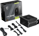 MSI MAG A650BE, fuente de alimentación semimodular compacta ATX de...