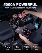 Arrancador de batería portátil para automóvil Jump Starter 5000A