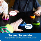 Learning Resources - Zumbadores de respuesta grabables, juego de 4