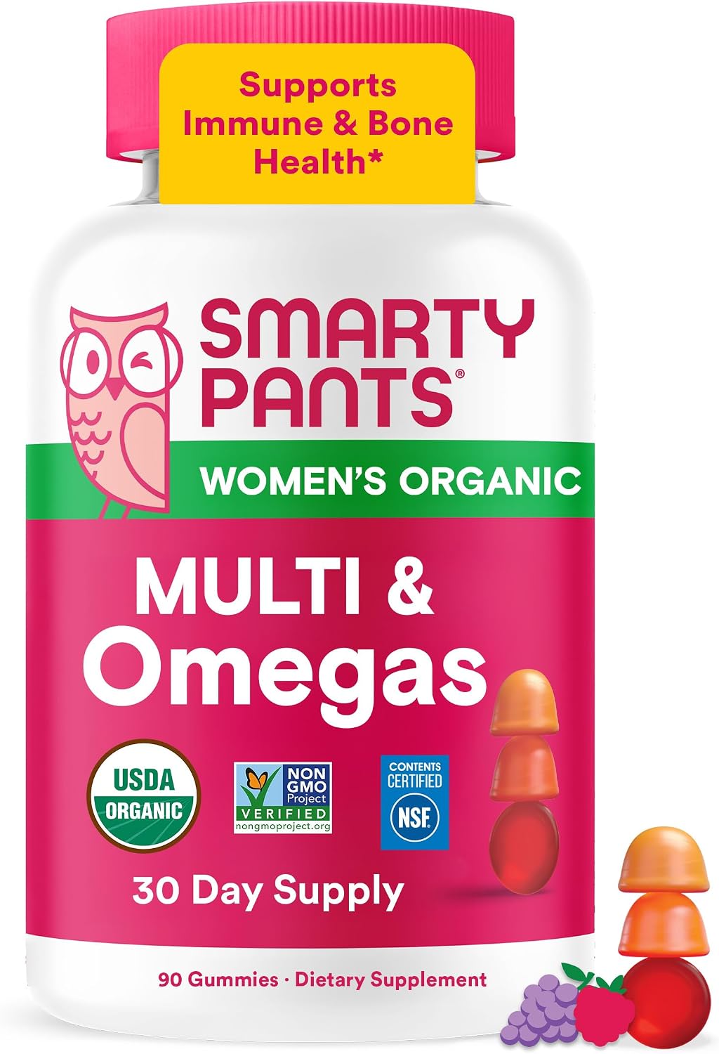 SmartyPants Gomitas multivitamínicas orgánicas para mujeres: biotin...