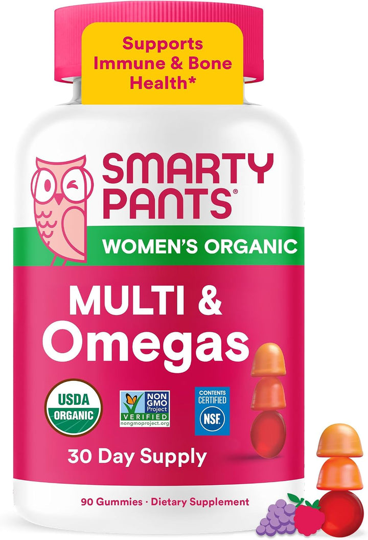 SmartyPants Gomitas multivitamínicas orgánicas para mujeres: biotin...