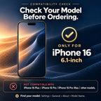 4+2 protectores de pantalla para iPhone 16 (6.1") HD transparente