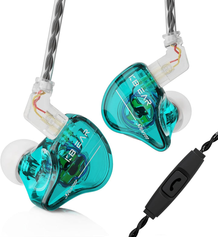 KBEAR Storm - Auriculares con cable intrauditivos para cantantes, m...