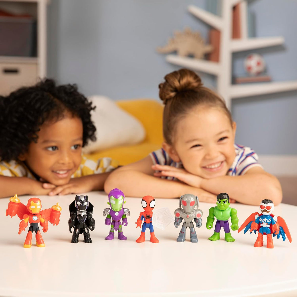 Spidey and HIS Amazing Friends Marvel, Iron Man and His Awesome Friends Spidey y Iron Man: Avengers Team-Up, juego de figuras de acción de 3 pulgadas, 3+
