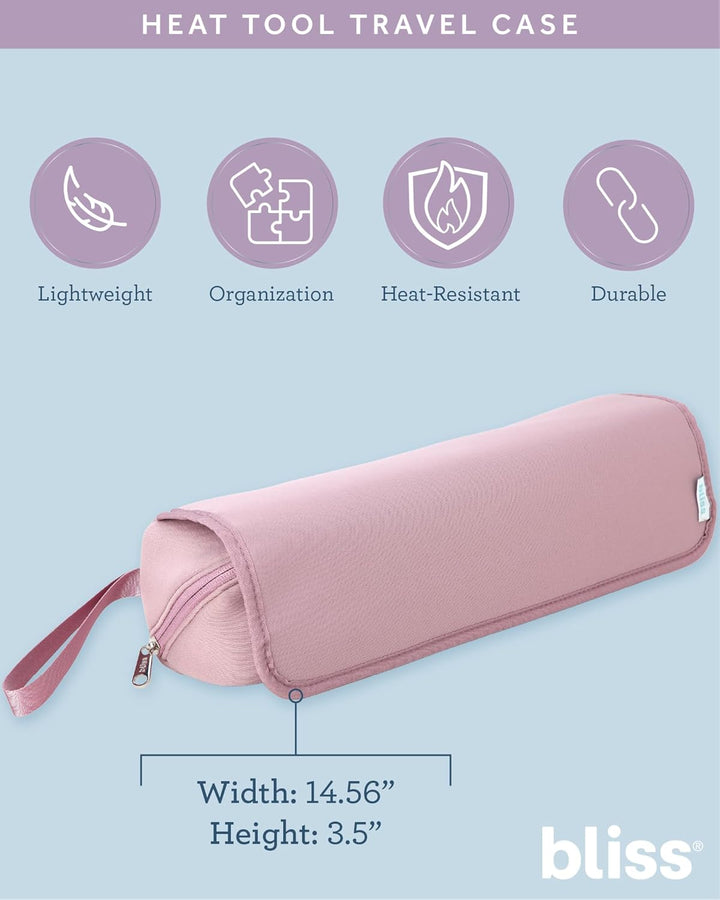 Bliss Bolsa de herramientas de calor de viaje para mujer, ligera, r...