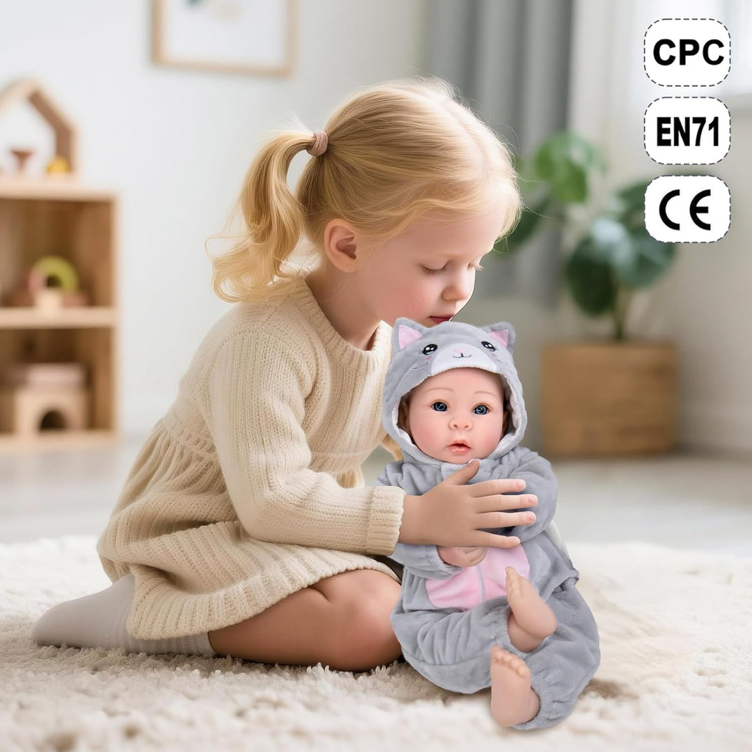 Aori - Muñecas de bebé realistas, niñas de 17 pulgadas con cuerpo l...