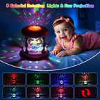 Juguete para Bebé Niña 0-6 Meses: Proyector Giratorio Oceánico Musical con Luz