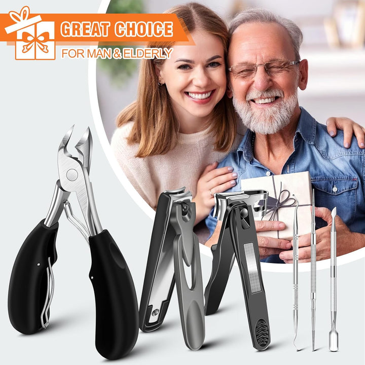 DRMODE - Cortaúñas gruesas para adultos mayores, cortaúñas gruesas...