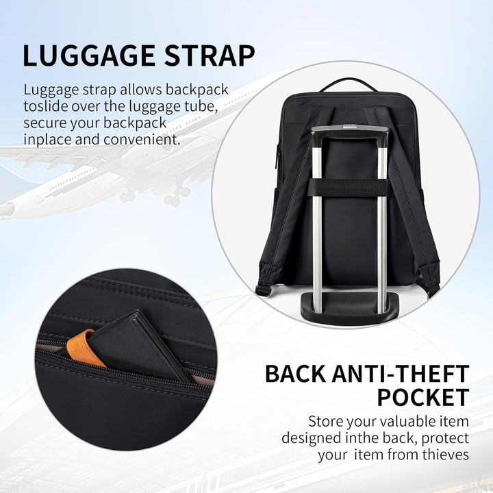 GOLF SUPAGS Elegante mochila para computadora portátil para mujer,...