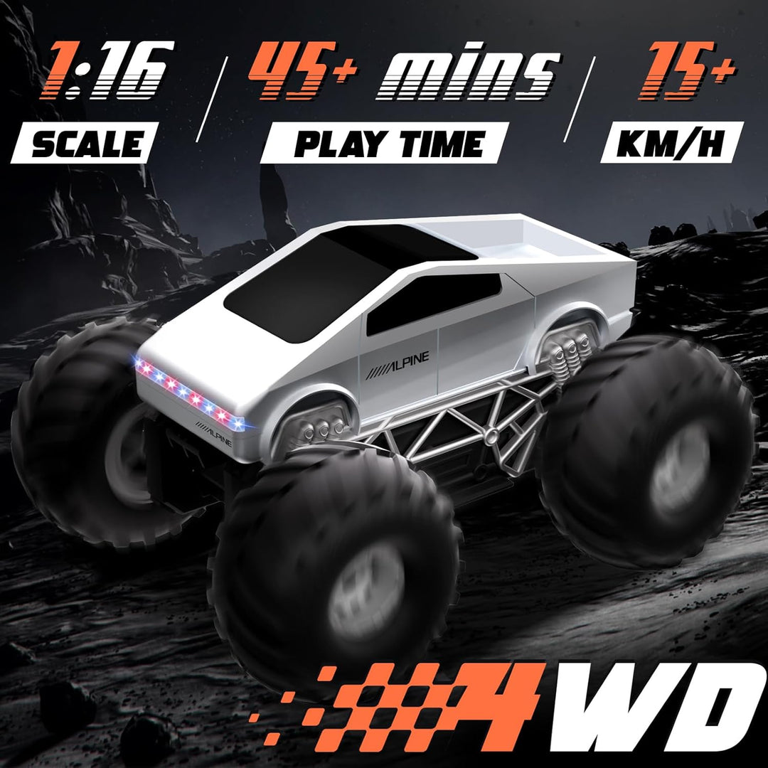 Cheffun Monster Truck Toys, auto de control remoto anfibio 1:16 par...