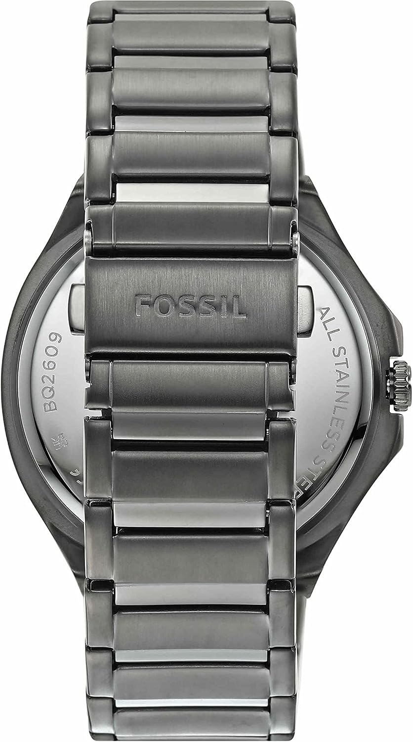 Evanston Reloj multifunción de acero inoxidable Gunmetal