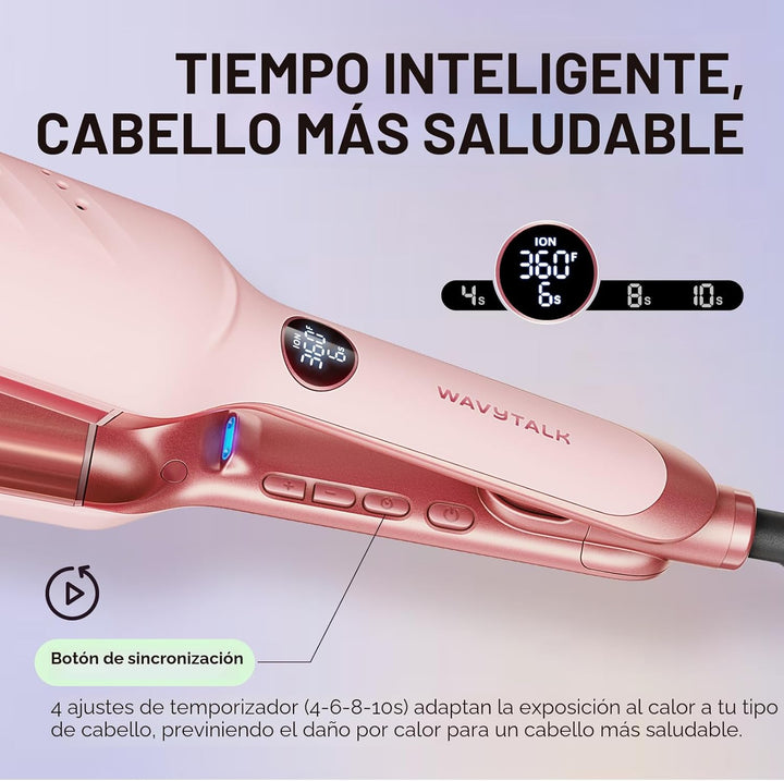 Wavytalk Power Wave - Engarzador de pelo, rizador, diseño de ventil...