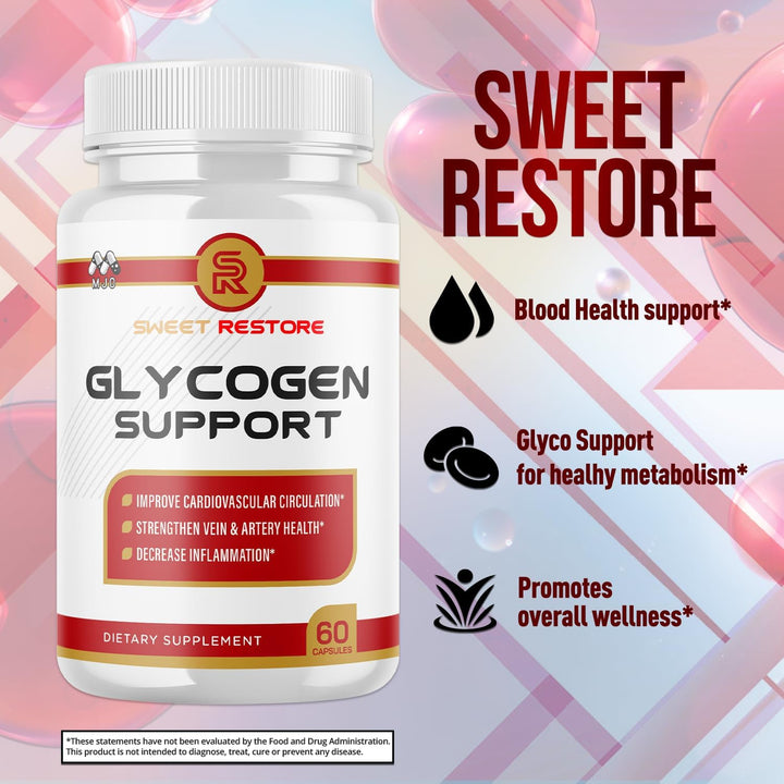 Sweet Restore - Cápsulas de apoyo de glucógeno Sweet Restore, píldo...