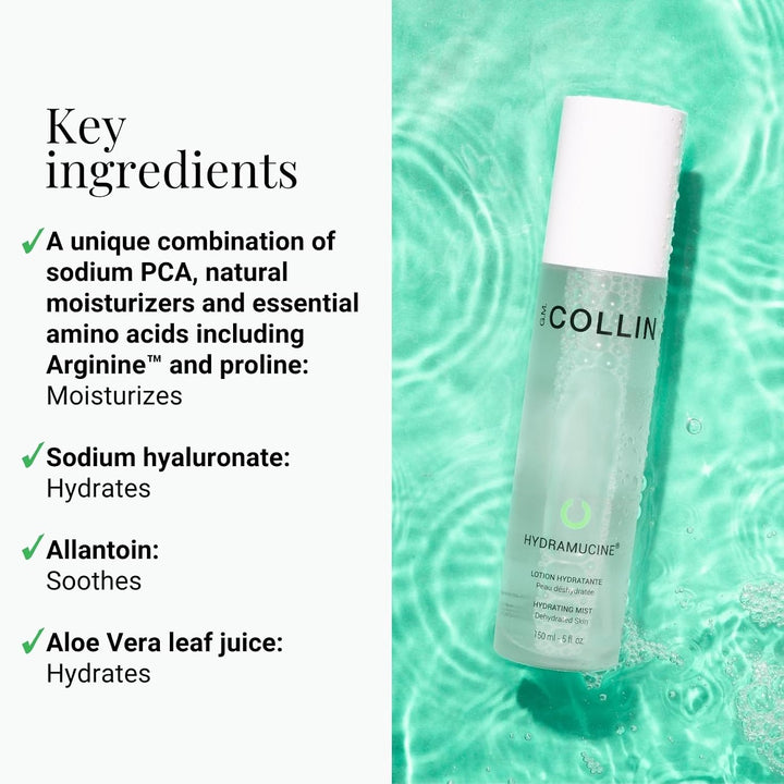 GM COLLIN Colección Hydramucine - Niebla, leche limpiadora, crema f...