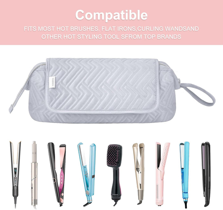 Leudes - Bolsa de viaje para herramientas de cabello con alfombrill...