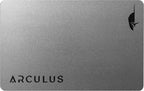 Arculus® Cartera de almacenamiento en frío criptográfico, billetera segura de Bitcoin, billetera de hardware criptográfico para NFT, Ethereum, Bitcoin, Cardano y otras criptomonedas, billetera criptográfica de autenticación de 3 factores, color plateado